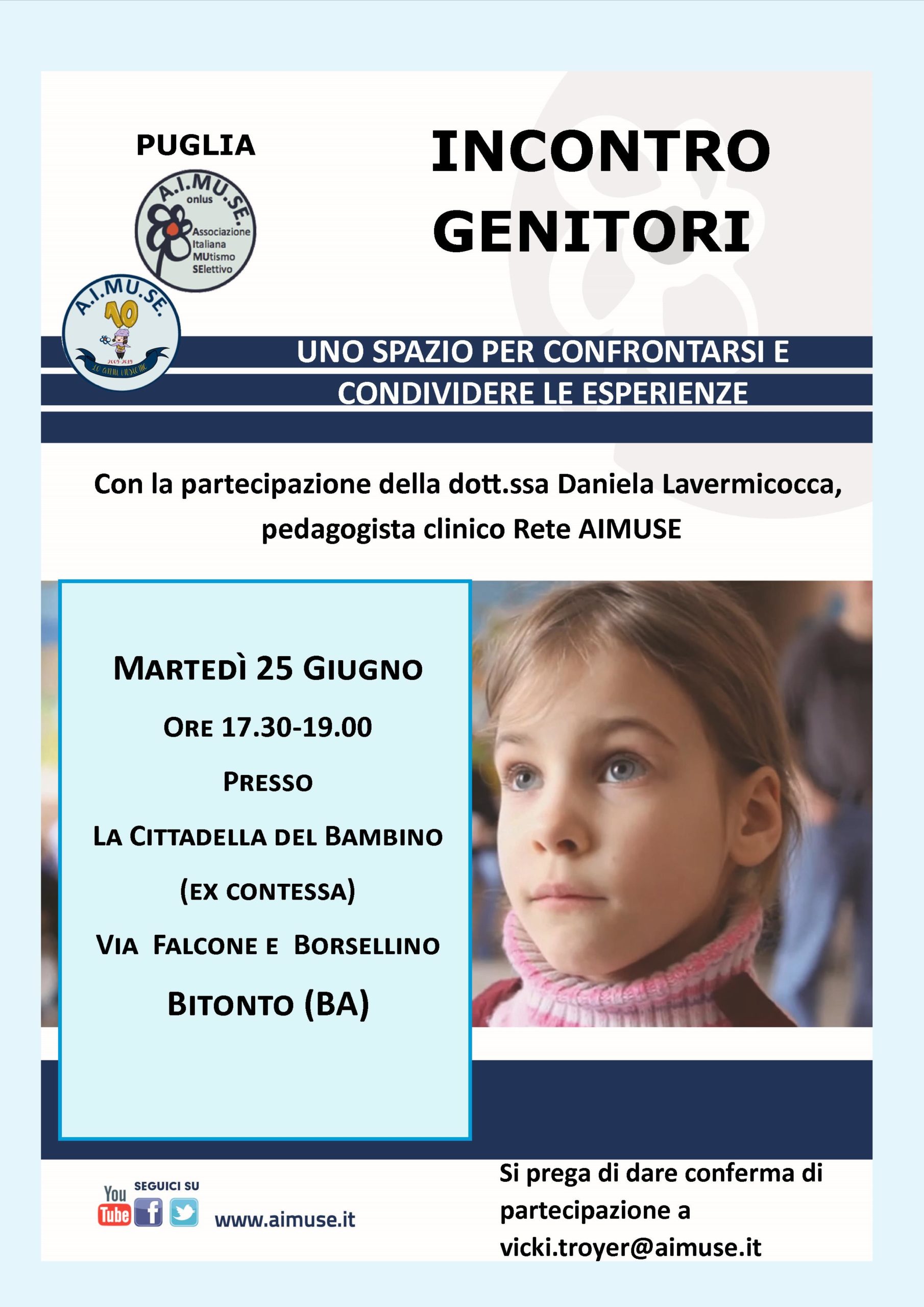 Incontro Genitori a Bitonto (BA)