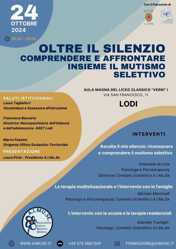 Regione Lombardia – Seminario Informativo Formativo – Lodi 24 ottobre 2024