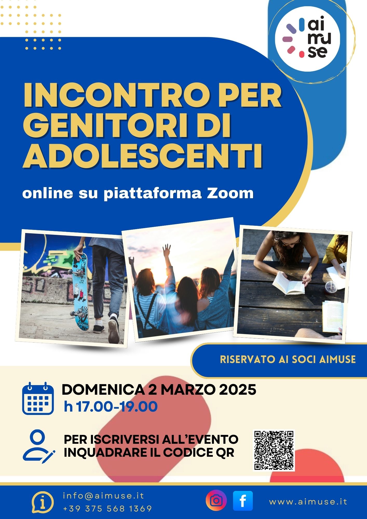 INCONTRO ONLINE PER GENITORI DI ADOLESCENTI